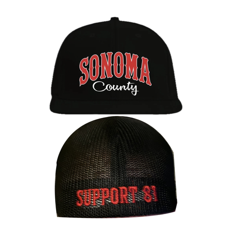 New Sonoma County support mesh hats fitted
