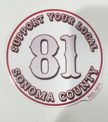 Stickers - NEW! Support 81 Sticker - 3" Round