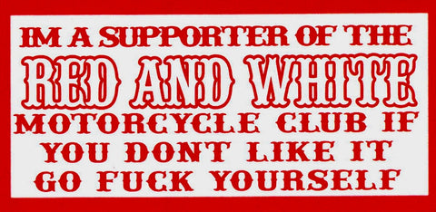 Stickers - NEW! Support Your Local Red & White Sticker
