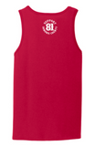Mens Tank Top - Sonoma Co. Red & White Supporter