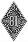 Pins - Support 81 Sonoma County Pin
