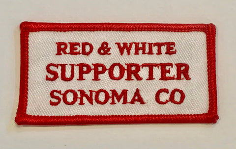Patch - Sonoma County Red & White Supporter Patch